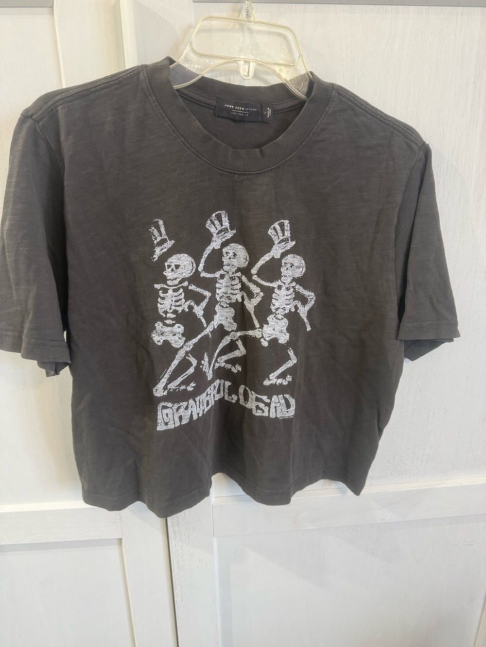 Junk Food Clothing Black Graphic Skeleton Tee